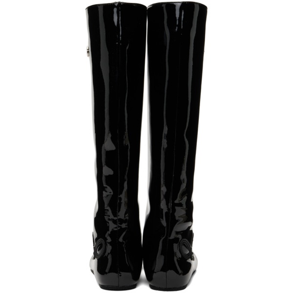  롬바웃 Rombaut SSENSE Exclusive Black Alien Barefoot Tall Boots 241654F115004