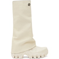 롬바웃 Rombaut 오프화이트 Off-White Boccaccio II Rain Apple Leather Tall Boots 241654F115001