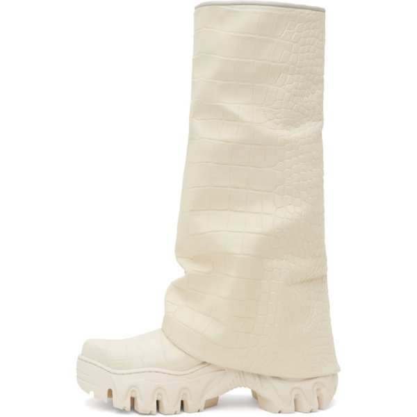  롬바웃 Rombaut 오프화이트 Off-White Boccaccio II Rain Apple Leather Tall Boots 241654F115001