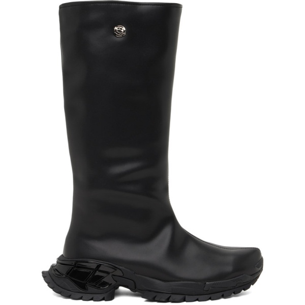  롬바웃 Rombaut Black Vizor Boots 241654M222000