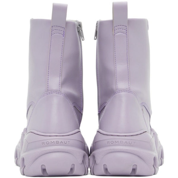  롬바웃 Rombaut Purple Boccaccio II Apple Leather Sneaker Boots 231654M255004