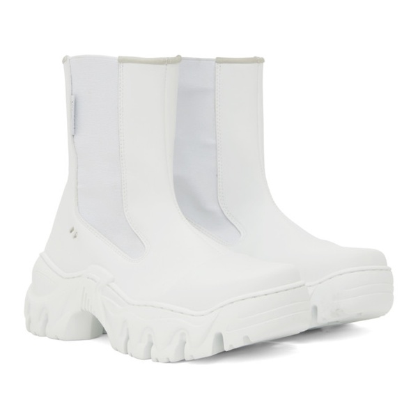  롬바웃 Rombaut White Boccaccio II Chelsea Boots 231654F113008
