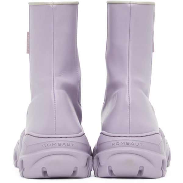  롬바웃 Rombaut Purple Boccaccio II Apple Leather Chelsea Boots 231654F113003