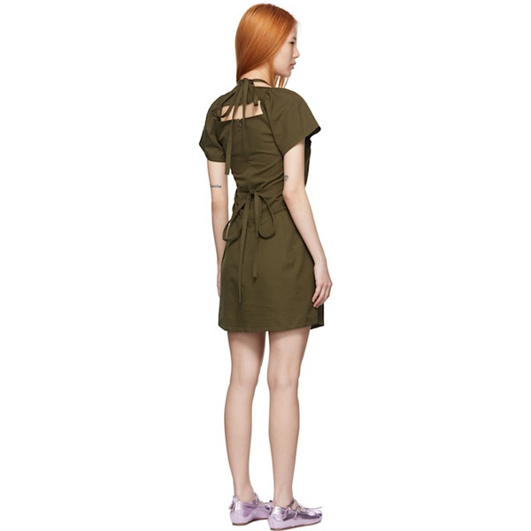  Rose Murdoch Khaki Sasha Mini Dress 221581F052006