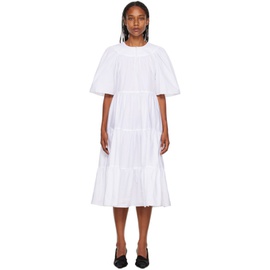 로제타 게티 Rosetta Getty White Ruffle Maxi Dress 222700F055001