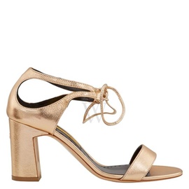 Rupert Sanderson Fairal Heel Sandal Gold tone, Brand Size 36 ( US Size 6 ) RES17 04 NAP GD