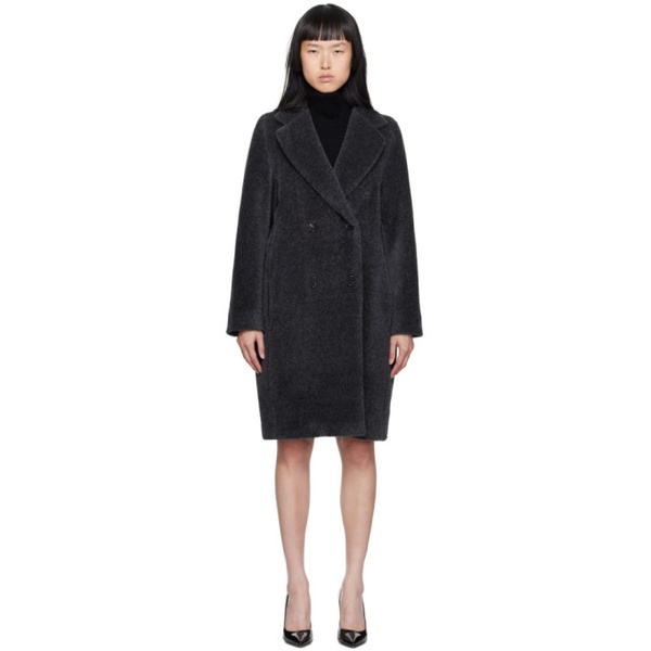  에스 막스 마라 S 맥스마라 Max Mara Gray Roseto Coat 232447F059021