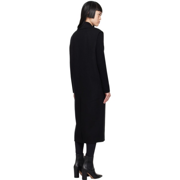  에스 막스 마라 S 맥스마라 Max Mara Black Giovanni Coat 232447F059016