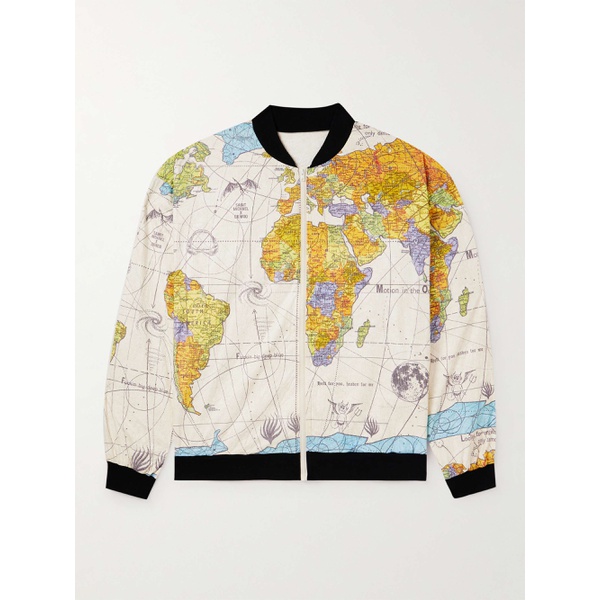  SAINT MXXXXXX + Dr. Woo Printed Shell Bomber Jacket 1647597289636553