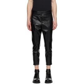 SAPIO Black Nº 7 Leather Pants 241968M189001