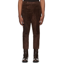 SAPIO Brown Nº 7 Leather Pants 241968M189000
