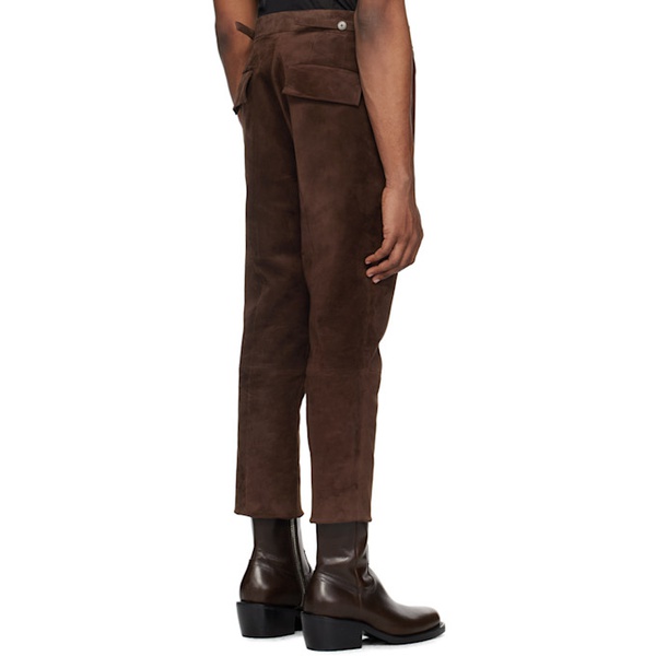  SAPIO Brown Nº 7 Leather Pants 241968M189000