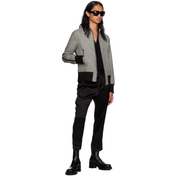  SAPIO Gray Nº 13 Bomber Jacket 232968M202013