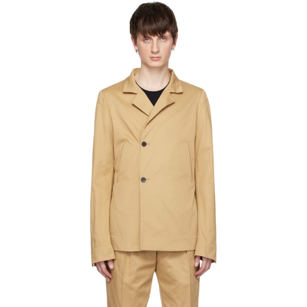  SAPIO Beige Double-Breasted Blazer 231968M195001