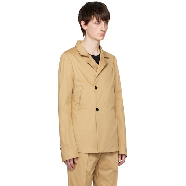  SAPIO Beige Double-Breasted Blazer 231968M195001