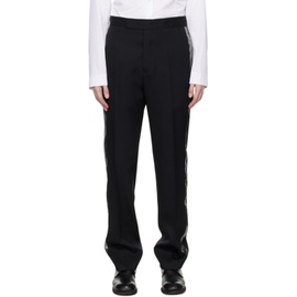 SAPIO Black Creased Trousers 231968M191006