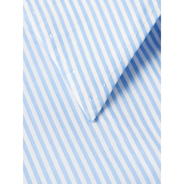  SECOND u002F LAYER Striped Cotton-Blend Poplin Shirt 1647597315536360