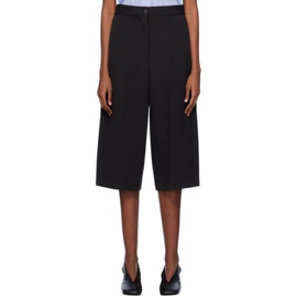SHANG XIA Black Pinched Seam Trousers 241091F087010