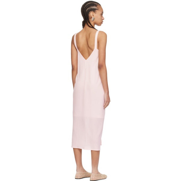  SHANG XIA Pink Layered Midi Dress 241091F054008