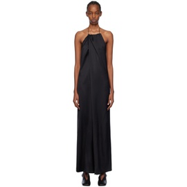 SHANG XIA Black Halter Maxi Dress 241091F055003