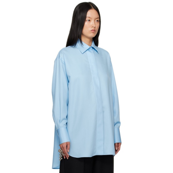  SHANG XIA SSENSE Exclusive Blue Shirt 231091F109000