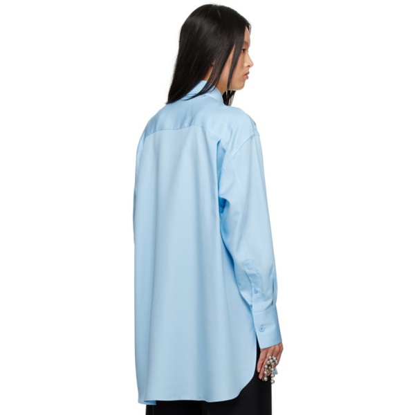  SHANG XIA SSENSE Exclusive Blue Shirt 231091F109000