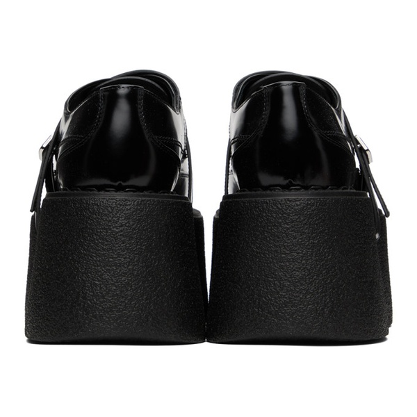  SHANG XIA SSENSE Exclusive Black Superstack Oxfords 231091F120000