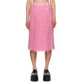 SHANG XIA SSENSE Exclusive Pink Midi Skirt 231091F092001