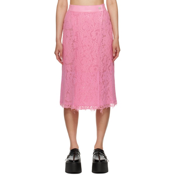  SHANG XIA SSENSE Exclusive Pink Midi Skirt 231091F092001