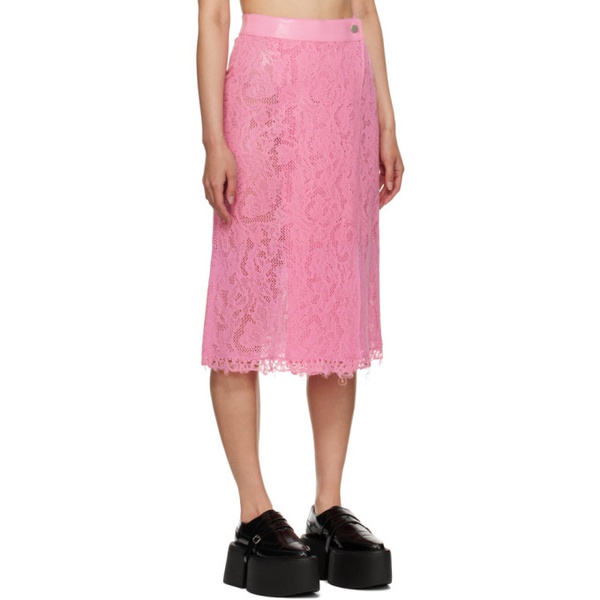  SHANG XIA SSENSE Exclusive Pink Midi Skirt 231091F092001