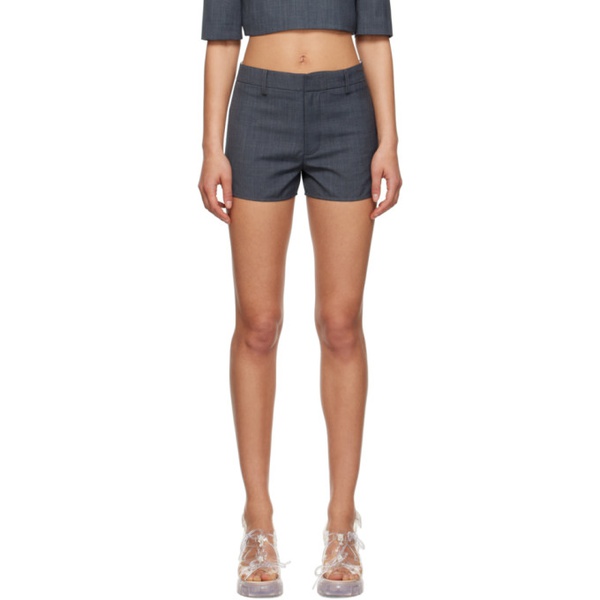  슈슈통 SHUSHU/TONG SSENSE Work Capsule Gray Slit Shorts 232901F088001