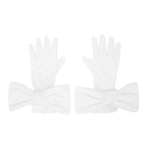  슈슈통 SHUSHU/TONG SSENSE Exclusive White Gloves 242901F012001
