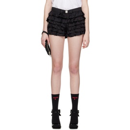 슈슈통 SHUSHU/TONG Black Ruffle Shorts 231901F088005