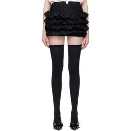 슈슈통 SHUSHU/TONG Black Tiered Miniskirt 231901F090041