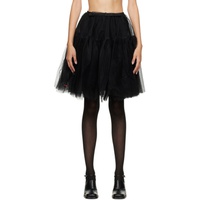 슈슈통 SHUSHU/TONG Black Semi-Sheer Midi Skirt 222901F092000