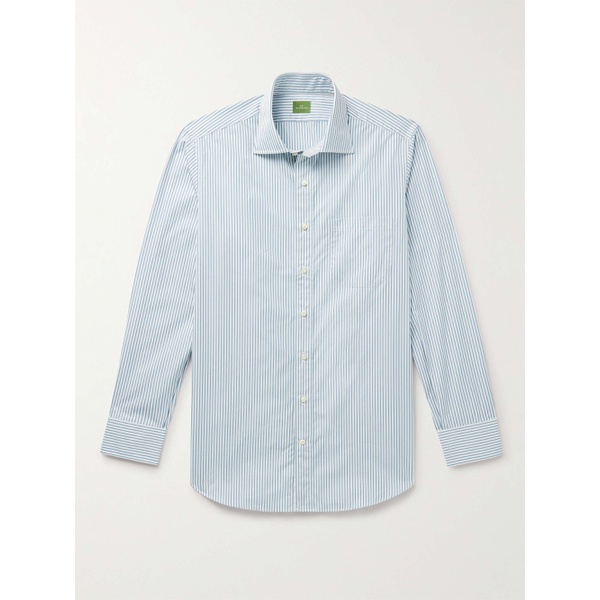  SID MASHBURN Cutaway-Collar Striped Cotton-Poplin Shirt 1647597323398398