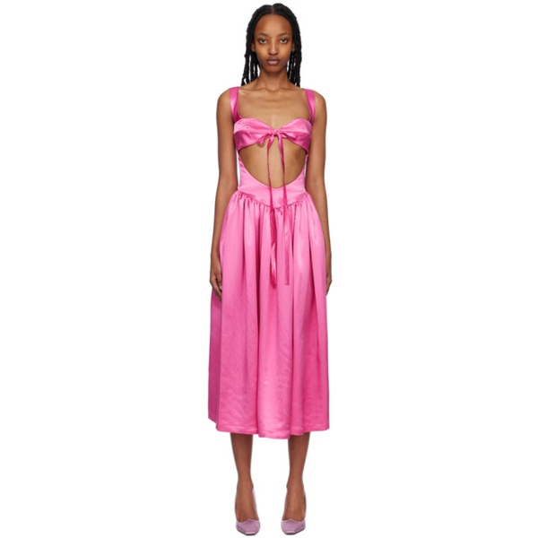  SIEDREES Pink Gaia Midi Dress 231976F054000