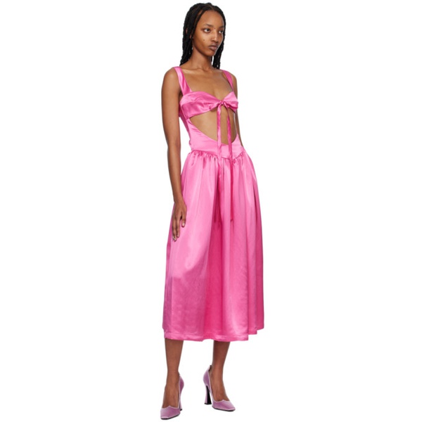  SIEDREES Pink Gaia Midi Dress 231976F054000
