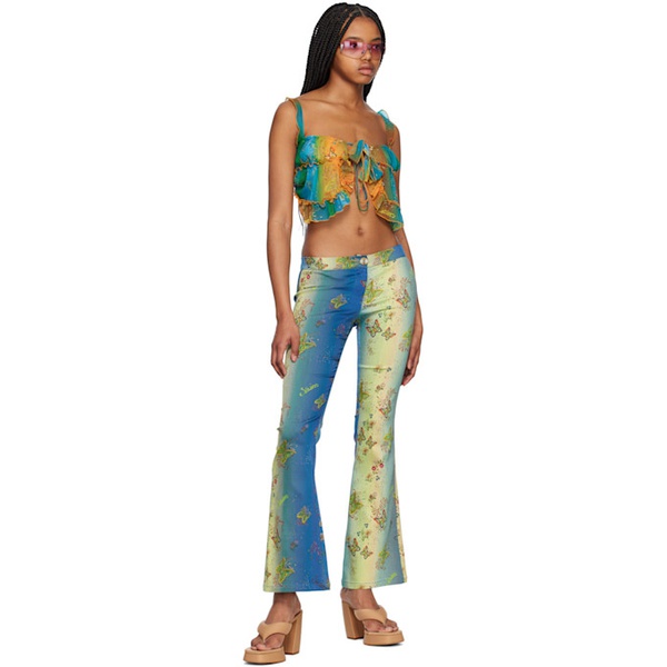  SIEDREES Blue Blufly Trousers 231976F087007