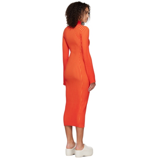  SIMONMILLER Orange Zumi Midi Dress 231708F054002