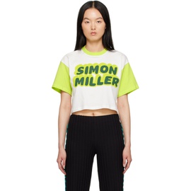 SIMONMILLER White & Green Waltz T-Shirt 232708F110002