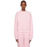 스킴스 SKIMS Pink Cotton Fleece Classic Crewneck Sweatshirt 241545F098001