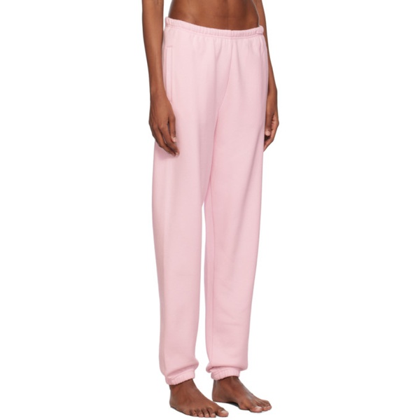  스킴스 SKIMS Pink Cotton Fleece Classic Jogger Lounge Pants 241545F086012