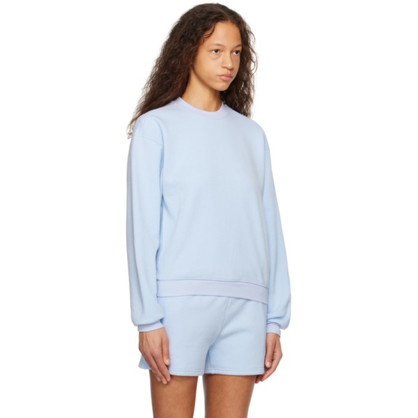  스킴스 SKIMS Blue Cotton Fleece Classic Sweatshirt 241545F098002