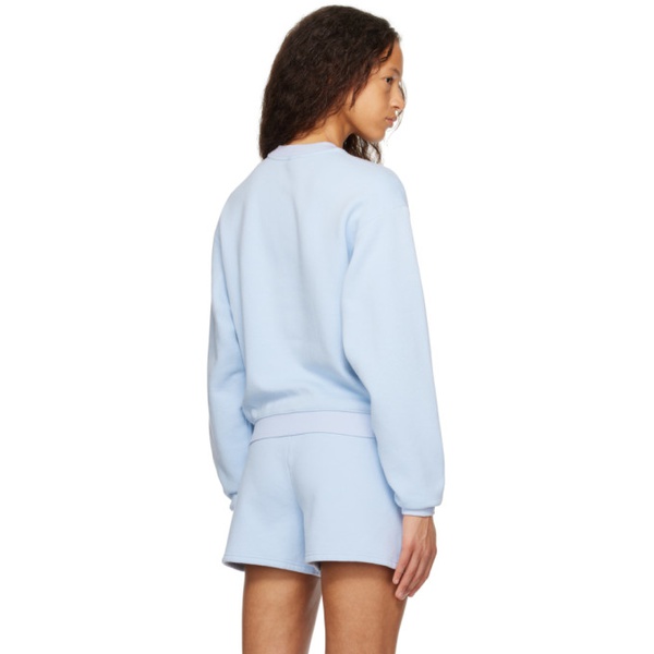  스킴스 SKIMS Blue Cotton Fleece Classic Sweatshirt 241545F098002