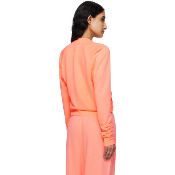  스킴스 SKIMS Orange Modal French Terry Shrunken Zip Up Sweatshirt 242545F097003