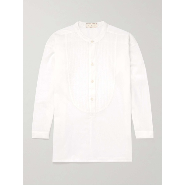  SMR DAYS Cavalet Grandad-Collar Bib-Front Cotton-Voile Shirt 1647597311445935