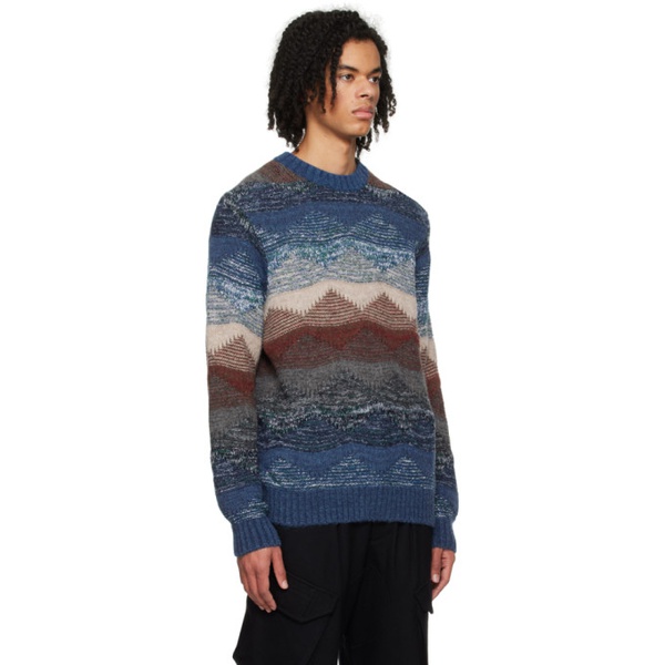  SOPHNET. Multicolor Abstract Sweater 241433M201003