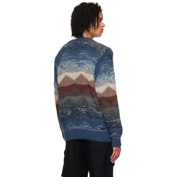  SOPHNET. Multicolor Abstract Sweater 241433M201003