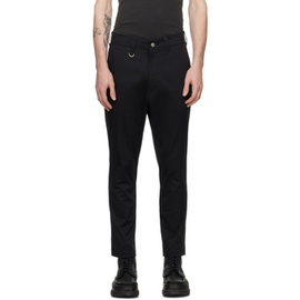 SOPHNET. Black Slim-Fit Trousers 241433M191000